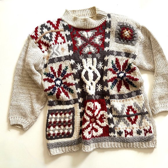 Vintage Cabin Creek Winter Sweater - Picture 1 of 7